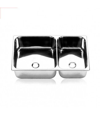 BARKA SINK DOUBLE 30X33X24X20CM