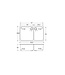 BARKA GOOTSTEEN DUBBEL RVS 33X33X23X20 L INB.