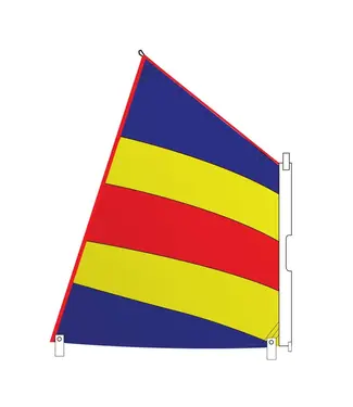 Optiparts GEKLEURD OPTIMIST SAIL WITH MAST COVER
