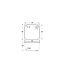 BARKA WASBAK ENKEL RVS 33x33x25 cm