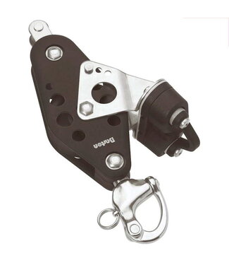 BARTON BALL BEARING VIOLIN BLOCK CHROME+SNAP+CLAMP 12MM
