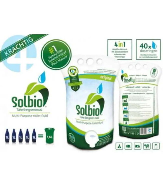 Solbio Marine 1.6 litre toilet fluid