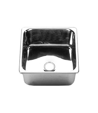 BARKA SINK SINGLE S.STEEL 33X33X18 BUILT-IN
