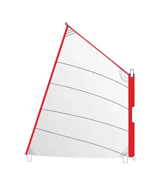 Optiparts WHITE SAIL WITH MAST COVER