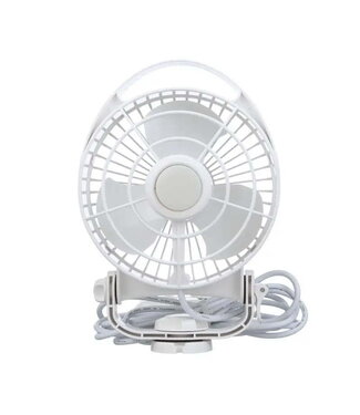 CAFRAMO MAESTRO FAN WITH LIGHT AND NACHT VERLICHTING RED White, 12V