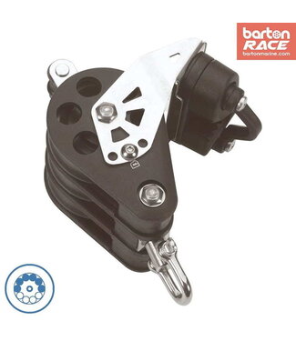 BARTON 3-SHEAVE BLOCK+WARTEL+DEADEYE+CLAMP BB12MM