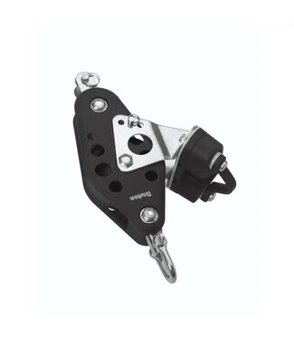BARTON 977 VIOLIN BLOCK CHROME+CLAMP+DEADEYE 12 MM