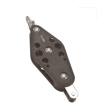 BARTON BALL BEARING VIOLIN BLOCK CHROME+WARTEL+DEADEYE 14MM