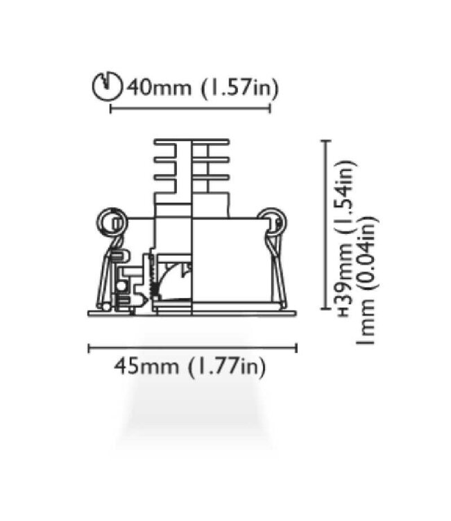 BCM A-3324-45F-Z2W-B-20  KEA45F WIHTE 2700K