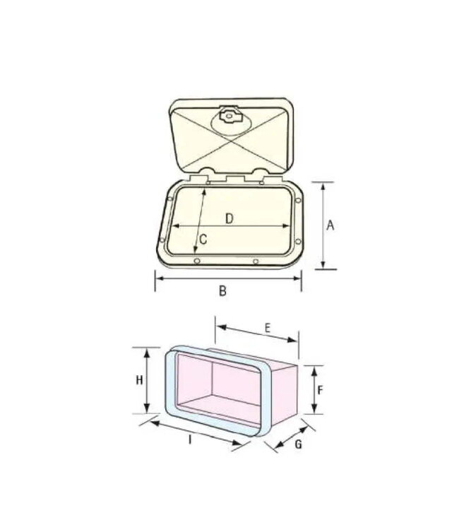 NUOVO RADE OPBERGLUIK TOP LINE 353x606MM ZWART