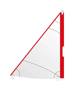 Optiparts DRIEHOEK SAIL, WHITE