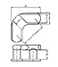 Cooney Afmetingen: A: 100 C: 30 E: 38 H: 32 L: 80 N: 30 M12 Boutset + plaat: 567080BS