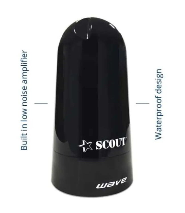 SCOUT WAVE OMNIDIRECTIONELE TV ANTENNE Zwart