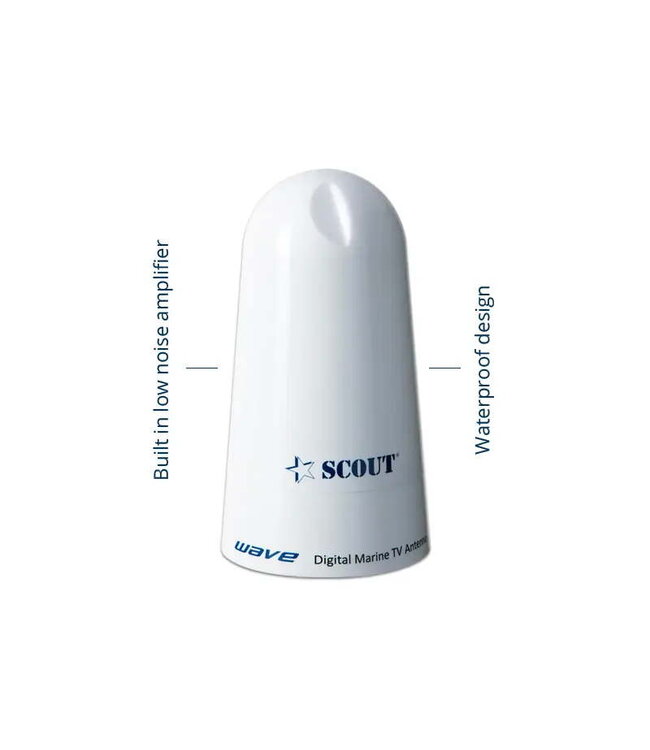 SCOUT WAVE OMNIDIRECTIONELE TV ANTENNE Wit