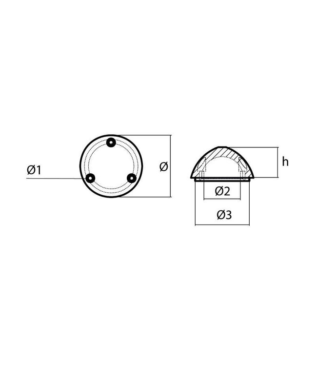 TECNOSEAL 01072 VARIOPROP PROPELLOR NUT DF-112