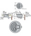 Onkenhout Luiksluiting RVS met slot en sleutel. Voor 9-14,5 mm paneel.