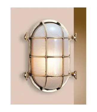 FORESTI & SUARDI WANDLAMP OVAL 235MM E27 60W BRASS