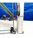 WINDESIGN Cunningham systeem voor Laser® MK2 en ILCA® 7 met een gesplitste 4 mm Dyneema® primaire lijn en twee Harken 29 mm T2 soft-attach blokken. Wordt geleverd met een 4 mm DB-Racing secundaire bedieningslijn, bestaat uit een Dyneema-kern® en Technora/polyester