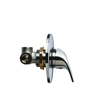 BARKA MIXER TAP MUUR CHROME 118MM
