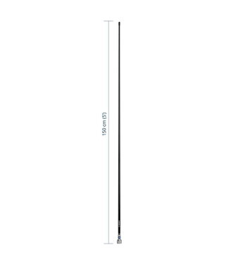 SCOUT QUICK 2 3DB VHF ANTENE 1.5M WHITE OR BLACK Black