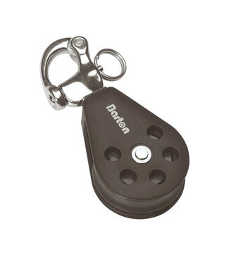 BARTON SINGLE SHEAVE+SNAP SHACKLE 10MM