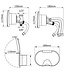 NUOVO RADE HEK DOUCHE MIXER MET SLANG CHROOM