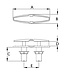 Accon PULL-UP CLEAT INCL. DRAIN<span> - </span>152x38 mm