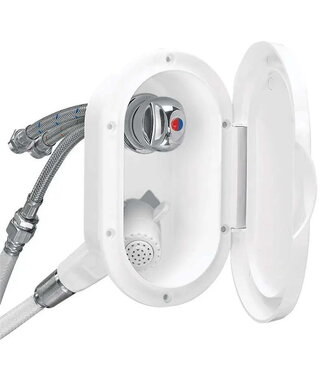 NUOVO RADE STERN SHOWER MIXER WITH 3mtr HOSE WHITE