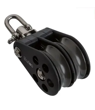 BARTON BALL BEARING DOUBLE SHEAVEBLOK + SWIVEL 12MM