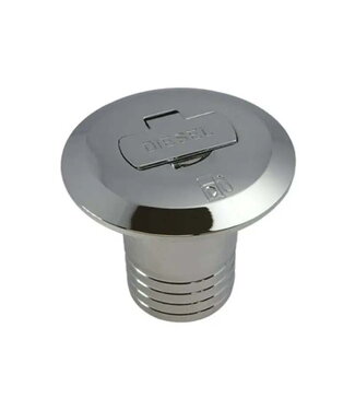 FORESTI & SUARDI DECK FILLER CAP BRONZE VERCHROOMD WITH LOCK fuel 50 mm