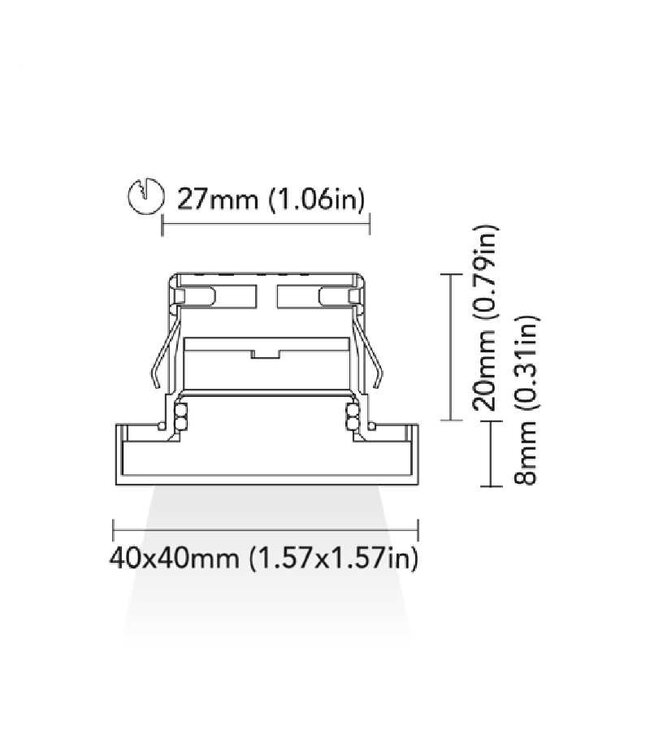 BCM PORTLAND40 1L 1.5W10-30V 2700K IP66 STST