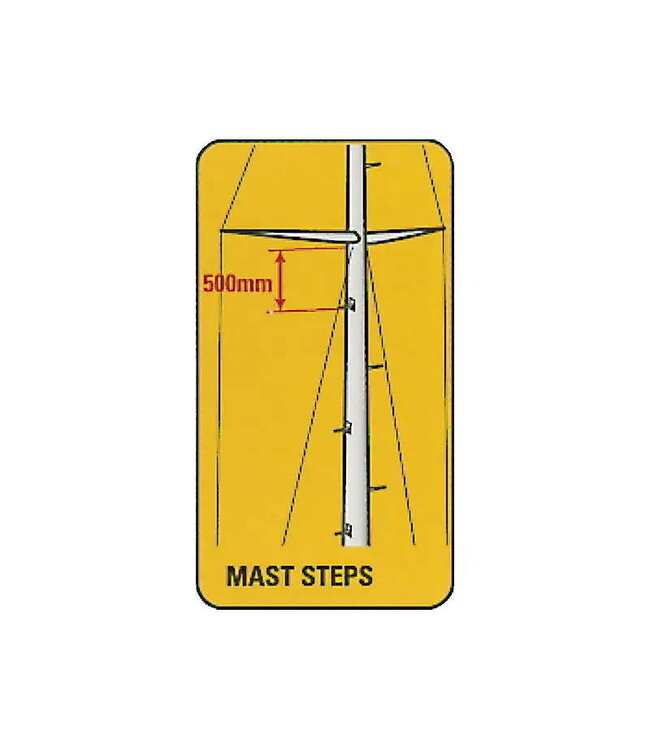 BARTON MASTSTEP OPKLAPBAAR. RVS.