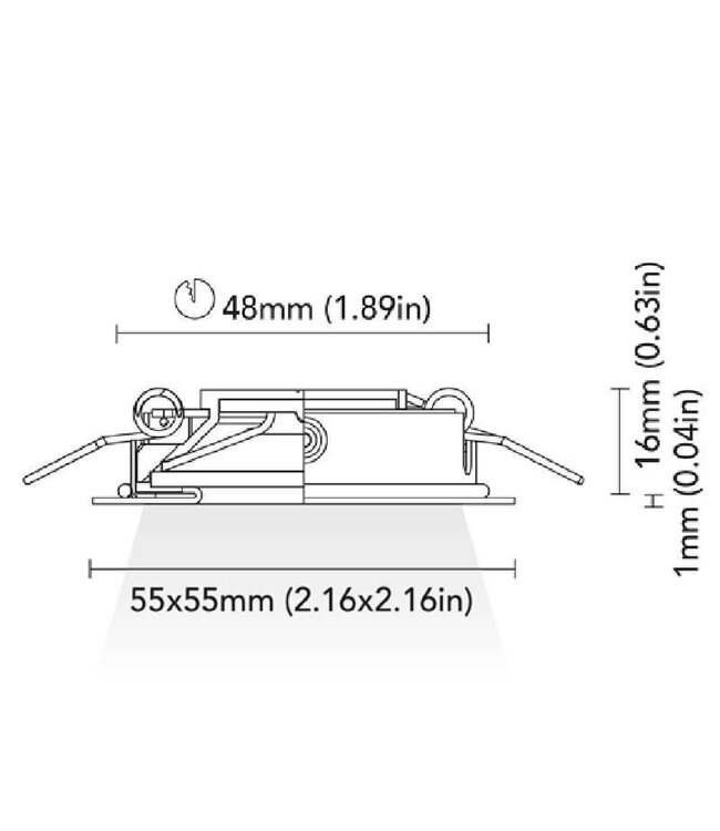 BCM A-3411-55A-B1.5W-S-04 2700K VENICE ST.ST 4