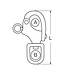 SNAPSLUITING MET WARTEL 128 mm