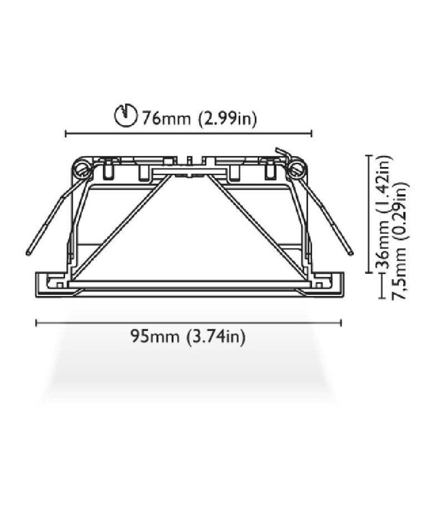 BCM ALABAMA95 RVS SCREW 6W 10-30V 3000K IP66