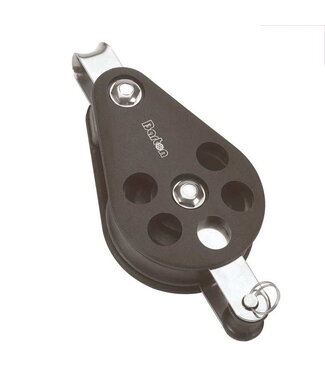 BARTON BALL BEARING SINGLE SHEAVE CHROMEBLOK+DEADEYE 14MM