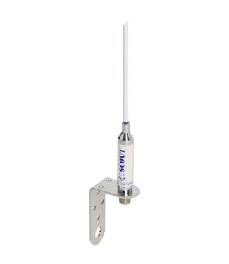 SCOUT KM-3F ANTENNA VHF WHITE 0,9M + SUPPORT - with/without cable without cable