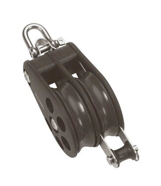 BARTON DOUBLE SHEAVEBLOK+SHACKLE.+DEADEYE 12MM