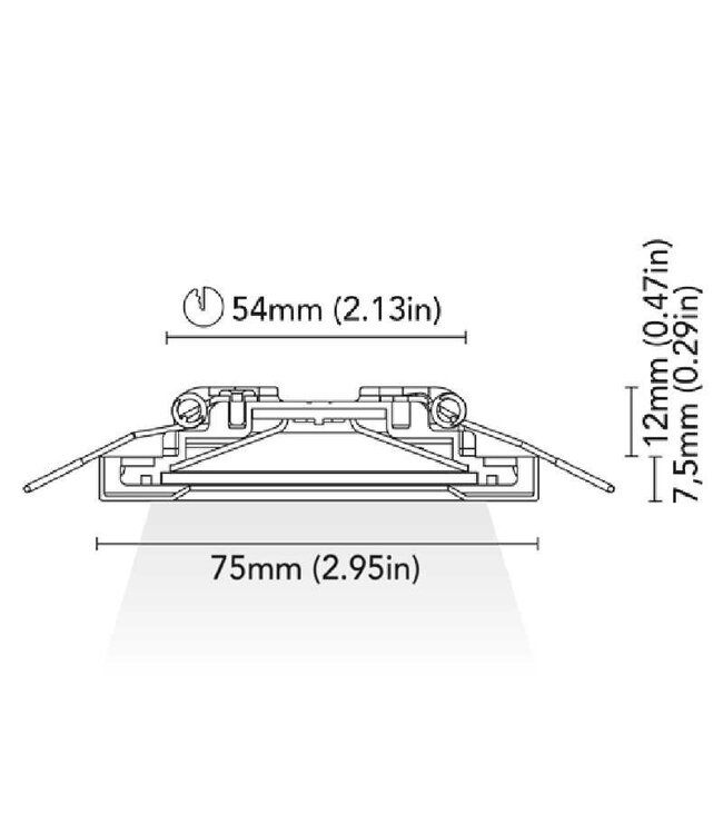 BCM A-3422-75C-B2W-S-04 ALABAMA70 SS4 3000K SCREW