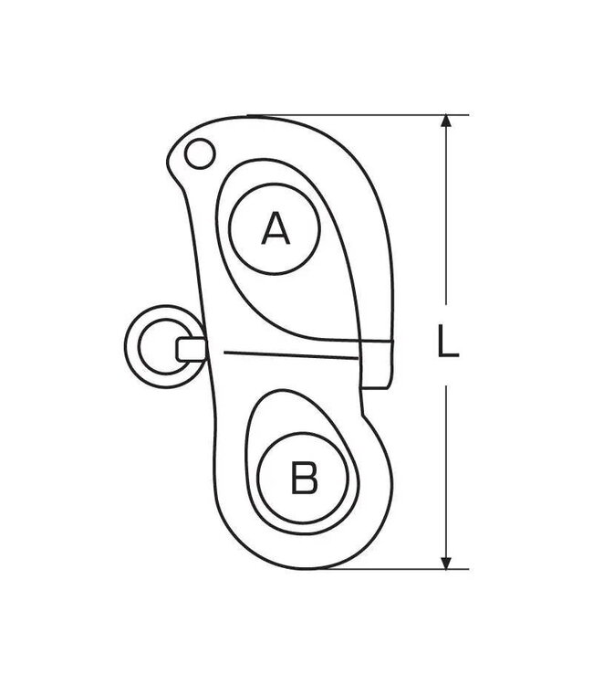 SNAPSLUITING VAST OOG<span> - </span>96 mm