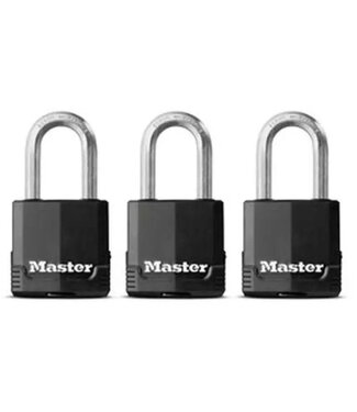 Masterlock PADLOCK SET OF 3 LAMINATED 48 MM