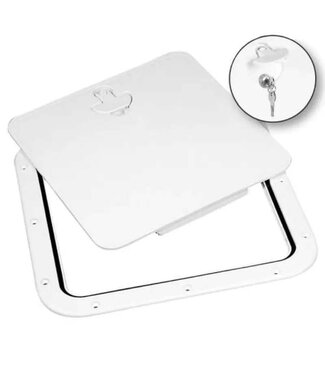 NUOVO RADE INSPECTION HATCH 380 X 380 MM With lock, White