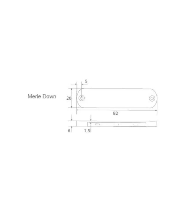 Casolux MERLE DOWN BLAUW 10-30V