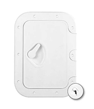 NUOVO RADE INSPECTION HATCH SERIES CLASSIC 275 X 375 MM With lock, White