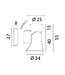 FORESTI & SUARDI 252.C ADJ. MAGNETIC DOOR HOLDER CHROME