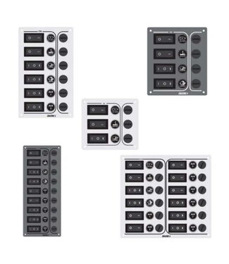 LALIZAS SWITCH PANEL WITH 4 SWITCHES S.STEEL