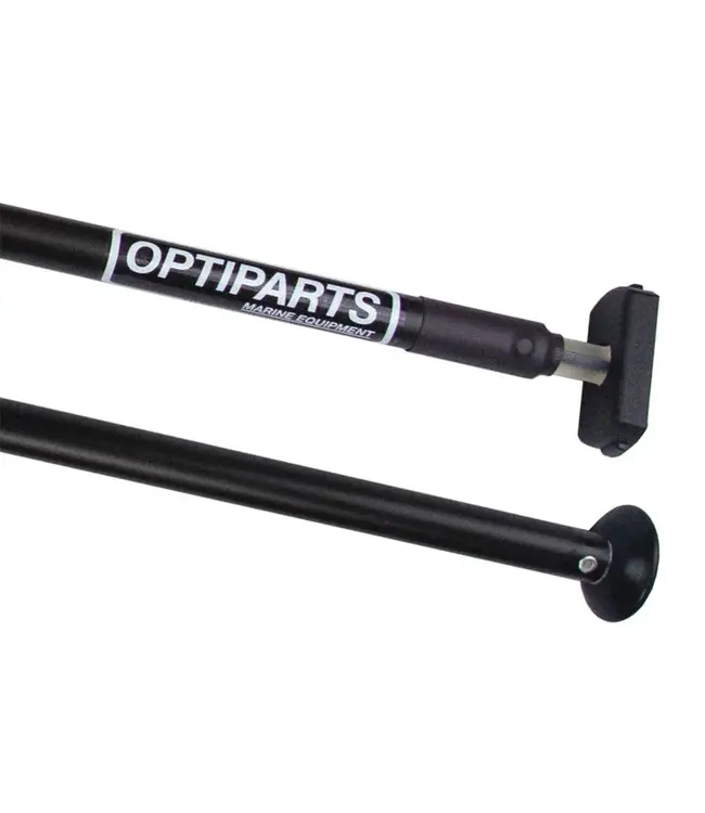 Optiparts Zwart geanodiseerde aluminium helmstokverlenging met een losbare rubberen verbinding en een zwarte eindknop waardoor de helmstokverlenging supersoepel is. Ontworpen tot de maximaal toegestane lengte.