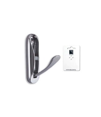 FORESTI & SUARDI COAT HOOK FOLD-OUT Chrome mat - blister card