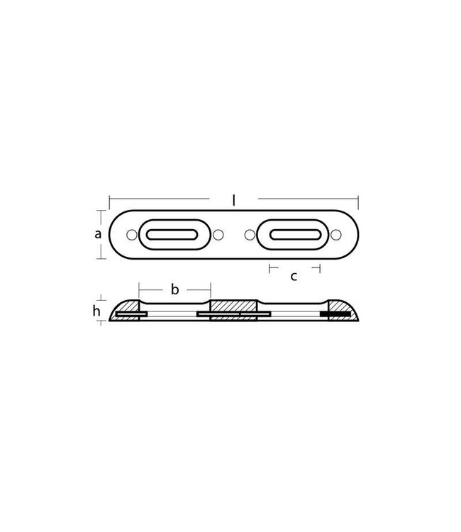 TECNOSEAL 00270EAL HULL FAIRLINE ALU 320MM 1KG