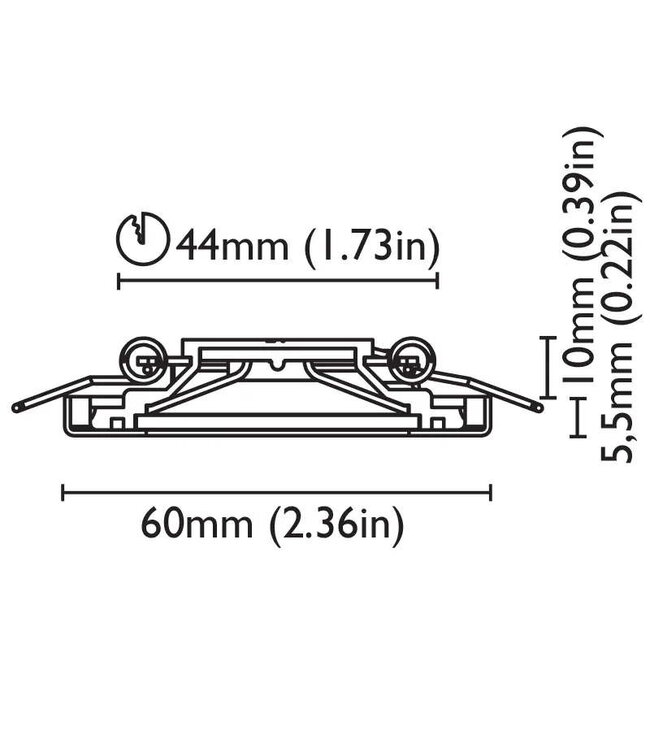 BCM ORLANDO60 RVS1.5W 10-30V 3000K IP66